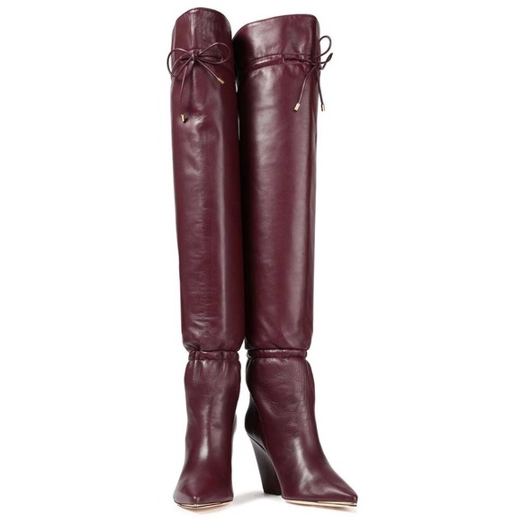 Tory Burch Shoes - Tory Burch Lila Over-The-Knee Leather Scrunch Boots Size 7 New with Box